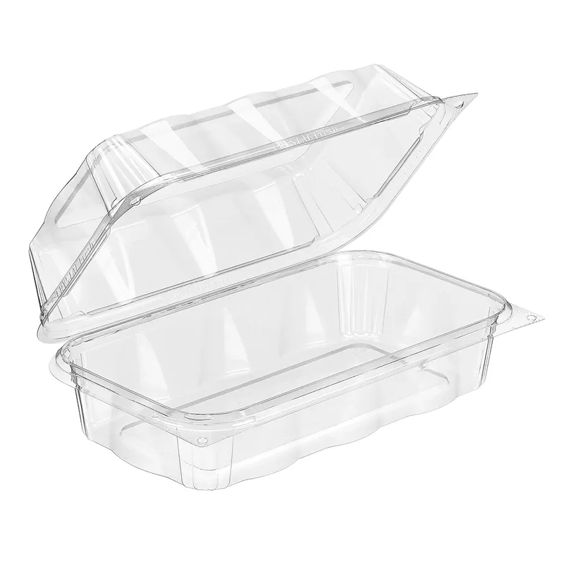 ESSENTIALS CF6035 Essentials CrystalFresh Cookie Loaf Hinged Container With Dome Lid 9.5X5.5X2 IN RPET Clear Rectangle - pack of 192