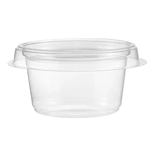 Safe-T-Fresh Take-Out Container Insert 4 OZ 3X1.75 IN RPET Clear Round - pack of 1200 Safe-T-Fresh Take-Out Container Insert 4 OZ 3X1.75 IN RPET Clear Round - pack of 1200