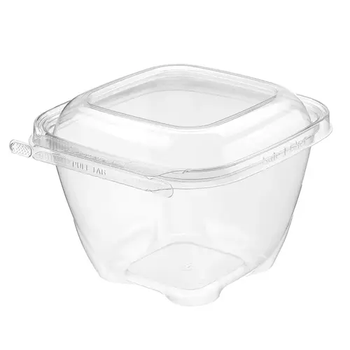 Safe-T-Chef Deli Container Hinged 32 OZ PP Tamper-Evident Microwave Safe Clear - pack of 224 Safe-T-Chef Deli Container Hinged 32 OZ PP Tamper-Evident Microwave Safe Clear - pack of 224