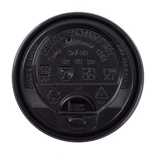 Lid Black For 12-24 OZ Hot Cup - pack of 1000 Lid Black For 12-24 OZ Hot Cup - pack of 1000