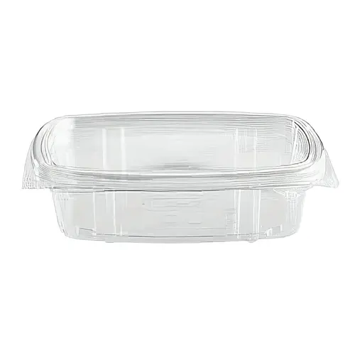 resq SelloPlus Deli Container Hinged With Flat Lid 8 OZ PET Clear Rectangle - pack of 200 resq SelloPlus Deli Container Hinged With Flat Lid 8 OZ PET Clear Rectangle - pack of 200
