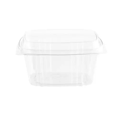 Deli Container Hinged With Dome Lid 16 OZ PET Clear - pack of 200 Deli Container Hinged With Dome Lid 16 OZ PET Clear - pack of 200