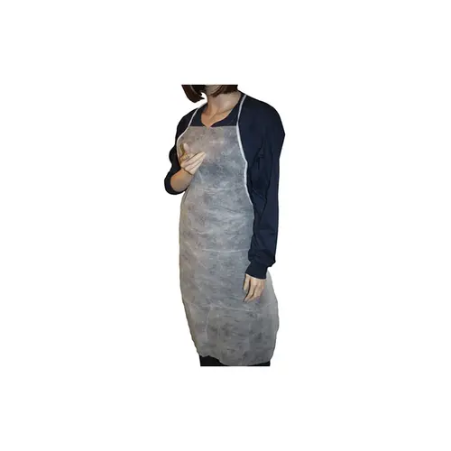 Prolite Apron 28X36 IN White Polyethylene Coated Polypropylene - pack of 100 Prolite Apron 28X36 IN White Polyethylene Coated Polypropylene - pack of 100