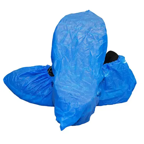 Safety Zone Shoe Cover XL Blue Cast Polyethylene (PE) Disposable - pack of 300 Safety Zone Shoe Cover XL Blue Cast Polyethylene (PE) Disposable - pack of 300