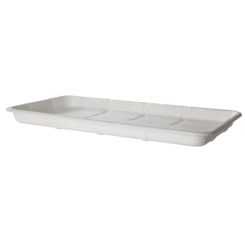 25S Produce Tray 14.75X8.25X1.06 IN Sugarcane White Rectangle - pack of 200 25S Produce Tray 14.75X8.25X1.06 IN Sugarcane White Rectangle - pack of 200