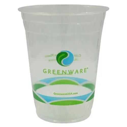 Greenware Cold Cup 16-18 OZ PLA Clear Stock Print - pack of 1000 Greenware Cold Cup 16-18 OZ PLA Clear Stock Print - pack of 1000