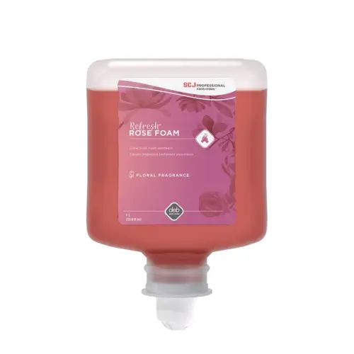 Refresh Hand Soap Foam 1 L Rose Rose - pack of 6 Refresh Hand Soap Foam 1 L Rose Rose - pack of 6