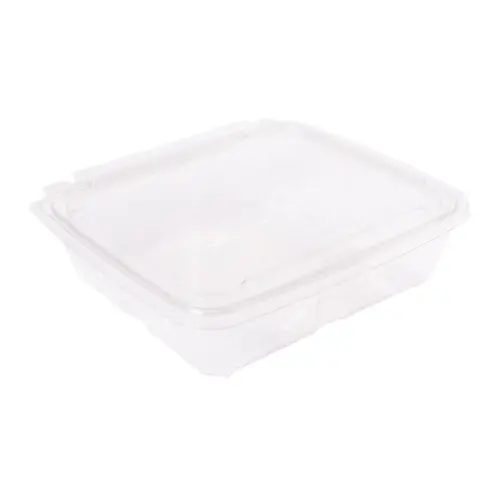 CrisPak Pro-Lok Deli Container Hinged With Flat Lid 48 OZ PET Clear Rectangle Tamper-Evident - pack of 170 CrisPak Pro-Lok Deli Container Hinged With Flat Lid 48 OZ PET Clear Rectangle Tamper-Evident - pack of 170