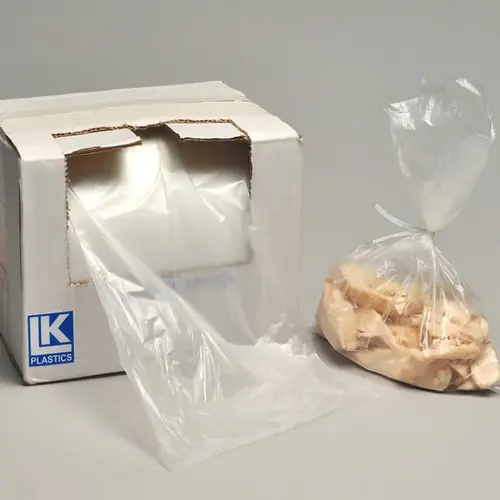 Utility Bag 12X18 IN High-Density Polyethylene (HDPE) 0.5MIL Clear With Open Ended Closure With Ties Flat - pack of 1000 Utility Bag 12X18 IN High-Density Polyethylene (HDPE) 0.5MIL Clear With Open Ended Closure With Ties Flat - pack of 1000
