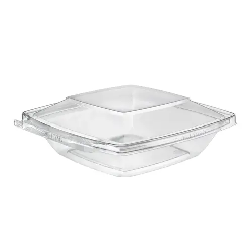 Safe-T-Fresh Deli Container Hinged With Dome Lid 32 OZ PET Clear Square Tamper-Evident - pack of 168 Safe-T-Fresh Deli Container Hinged With Dome Lid 32 OZ PET Clear Square Tamper-Evident - pack of 168