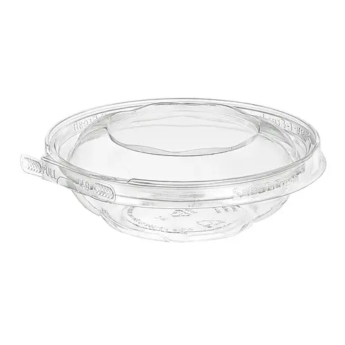 Safe-T-Fresh Deli Container Hinged With Dome Lid 8 OZ PET Clear Round Tamper-Evident - pack of 240 Safe-T-Fresh Deli Container Hinged With Dome Lid 8 OZ PET Clear Round Tamper-Evident - pack of 240