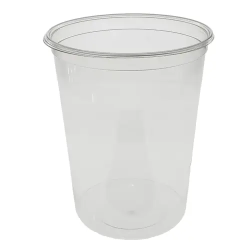 Deli Container Base 32 OZ RPET Clear Round - pack of 500 Deli Container Base 32 OZ RPET Clear Round - pack of 500
