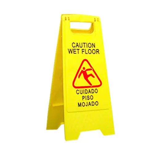 ABCO PRODUCTS WS-0001 Wet Floor Caution Sign Yellow Plastic ...