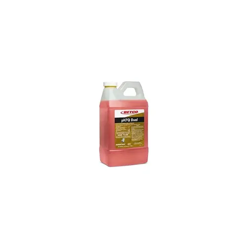 pH7Q Dual FastDraw Pleasant Lemon Disinfectant Cleaner 2 L Multi Surface Neutral Concentrate Liquid Germicidal Light Amber - pack of 4 pH7Q Dual FastDraw Pleasant Lemon Disinfectant Cleaner 2 L Multi Surface Neutral Concentrate Liquid Germicidal Light Amber - pack of 4