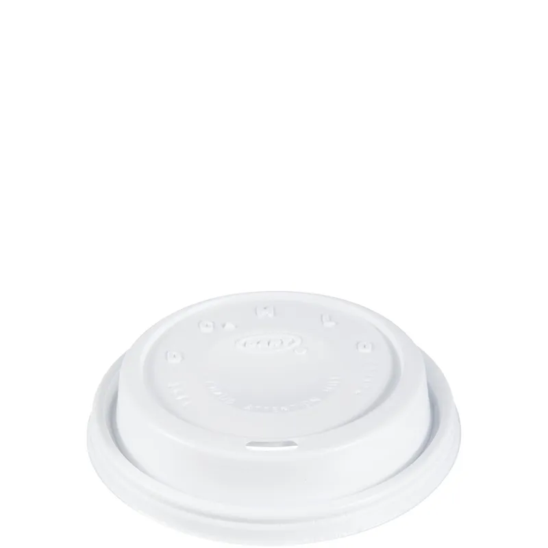 Dart Container Corporation 16EL Dart Lid Dome 3.9X0.9 IN HIPS White For 12-24 OZ Hot Cup Cappuccino Sip Through 100 - pack of 1000