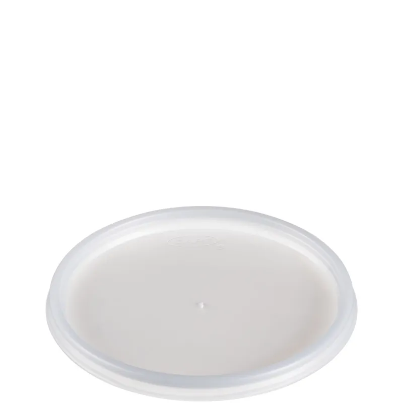 Dart Container Corporation 20JL Dart Lid Flat 4.285X0.278 IN HIPS Translucent For 20 OZ Take-Out Container Base No Hole 100 - pack of 1000