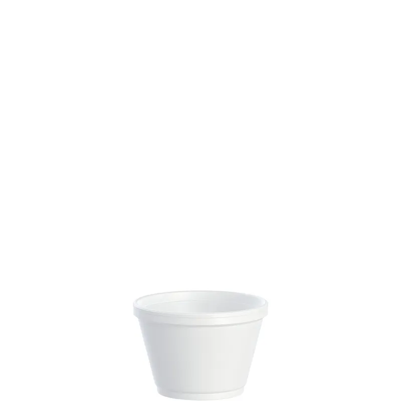 Dart Container Corporation 6SJ12 Dart J Cup Food Container Base 6 OZ EPS White Round Insulated - pack of 1000