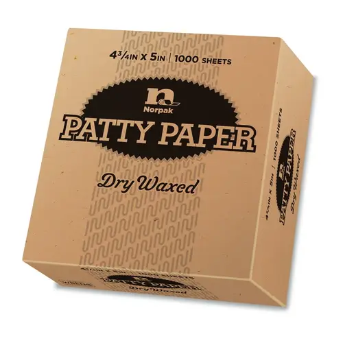 Burger Patty Sheet 4.75X5 IN Dry Wax Paper White Freezer Safe - pack of 24000 Burger Patty Sheet 4.75X5 IN Dry Wax Paper White Freezer Safe - pack of 24000