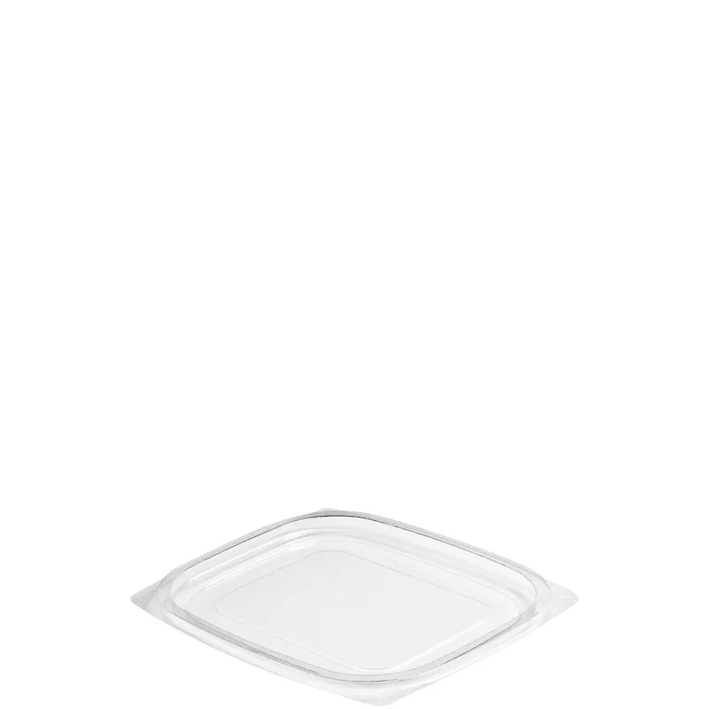 Dart Container Corporation C12DLR Dart ClearPac Lid Flat 5.9X4.9X0.3 IN 1 Compartment OPS Clear For 12 OZ Container Unhinged 63 - pack of 1008
