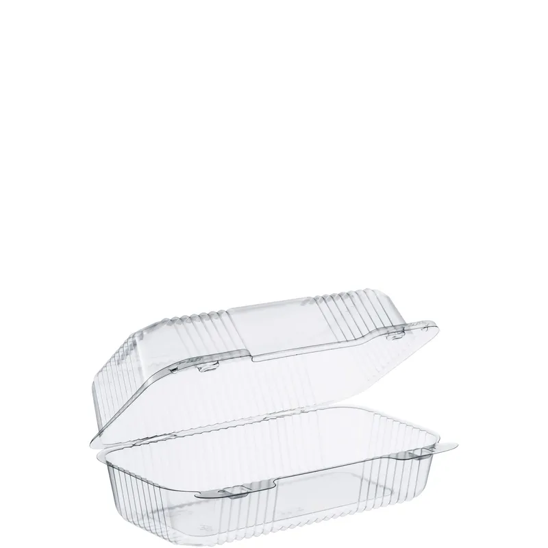 Dart Container Corporation C35UT1 Dart StayLock Take-Out Container Hinged With Dome Lid 9X5.4X3.5 IN OPS Clear Oblong Bar Lock 125 - pack of 250