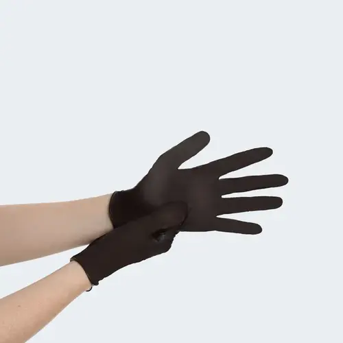 BluZen Examination Gloves Medium (MED) Black 5MIL Nitrile Rubber Powder-Free 100 - pack of 1000 BluZen Examination Gloves Medium (MED) Black 5MIL Nitrile Rubber Powder-Free 100 - pack of 1000