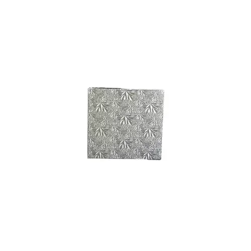 Cake Board 12X12X0.5 IN Paperboard Silver Square Embossed - pack of 12 Cake Board 12X12X0.5 IN Paperboard Silver Square Embossed - pack of 12
