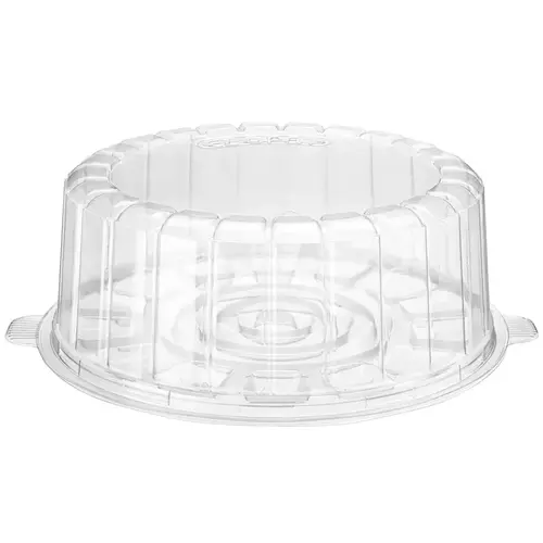 Essentials Cake Container & Lid Combo With Dome Lid 7 IN RPET Clear Round Single-Layer - pack of 100 Essentials Cake Container & Lid Combo With Dome Lid 7 IN RPET Clear Round Single-Layer - pack of 100