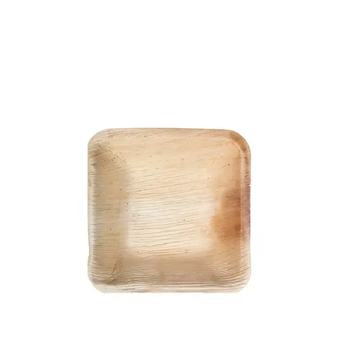 Plate 4X4 IN Palm Leaf Square - pack of 600 Plate 4X4 IN Palm Leaf Square - pack of 600