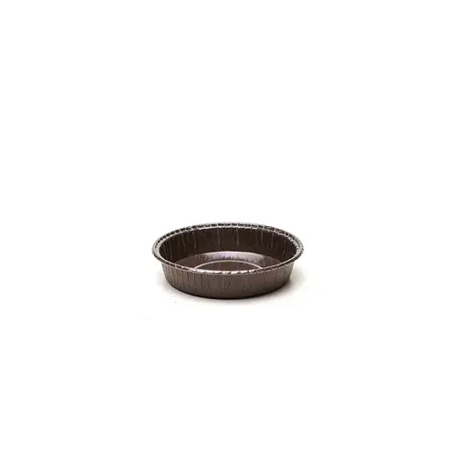 Baking Mold 3.526X0.875 IN Brown Round - pack of 1400 Baking Mold 3.526X0.875 IN Brown Round - pack of 1400