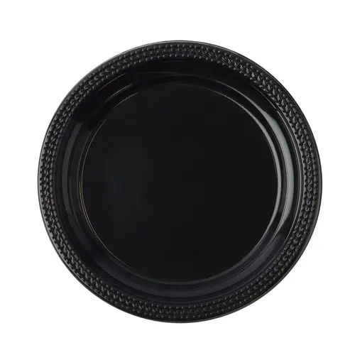 Plate 9 IN PP Black Round - pack of 400 Plate 9 IN PP Black Round - pack of 400