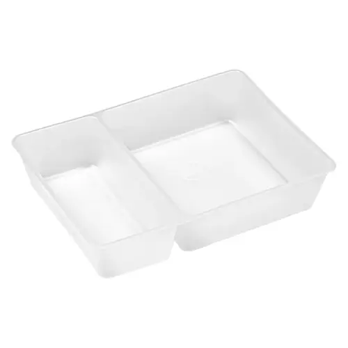 INNOBOX EDGE Take-Out Container Insert 43 OZ 7.4375X5.125X1.8 IN 2 Compartment PP Clear - pack of 250 INNOBOX EDGE Take-Out Container Insert 43 OZ 7.4375X5.125X1.8 IN 2 Compartment PP Clear - pack of 250