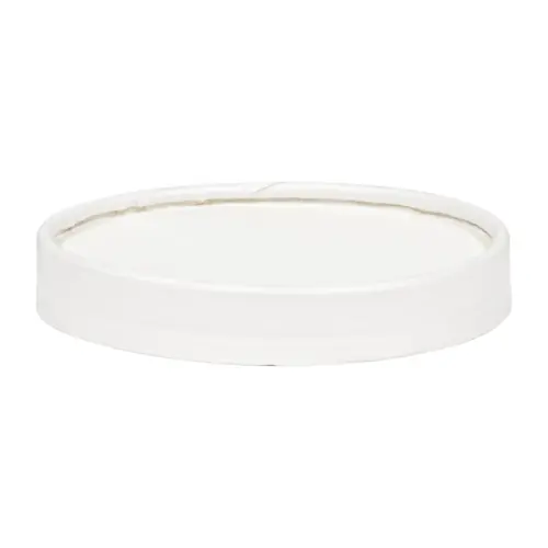 Lid Large (LG) Paper White For 16-24-32 OZ Squat Container - pack of 500 Lid Large (LG) Paper White For 16-24-32 OZ Squat Container - pack of 500