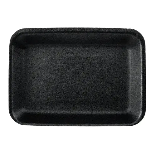 #42 Meat Tray 8.75X6.32X2.25 IN 1 Compartment Polystyrene Foam Black Rectangle - pack of 252 #42 Meat Tray 8.75X6.32X2.25 IN 1 Compartment Polystyrene Foam Black Rectangle - pack of 252