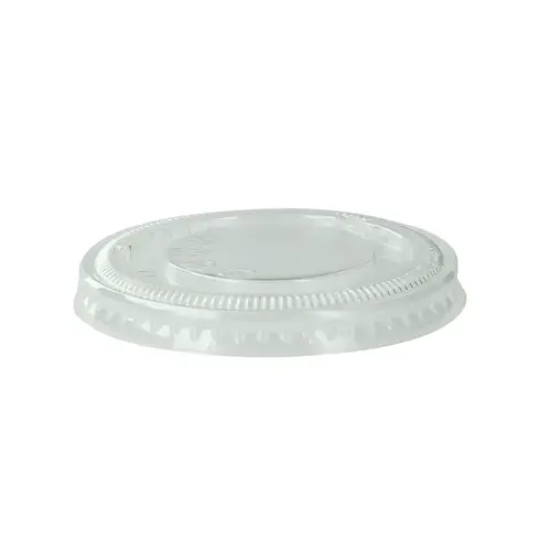 Lid Flat 2.44X0.31 IN PET Clear For Souffle & Portion Cup - pack of 2500 Lid Flat 2.44X0.31 IN PET Clear For Souffle & Portion Cup - pack of 2500