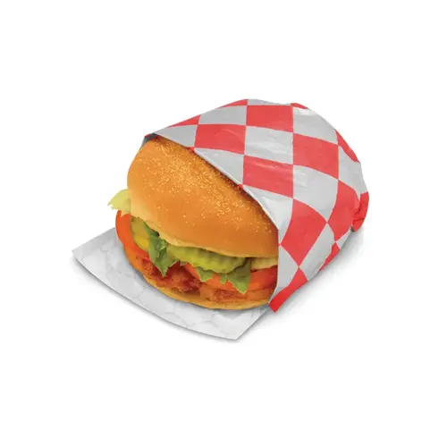 Bagcraft Foil Sheets 10.5X13 IN Foil-Lined Paper Red Check Insulated - pack of 2000 Bagcraft Foil Sheets 10.5X13 IN Foil-Lined Paper Red Check Insulated - pack of 2000