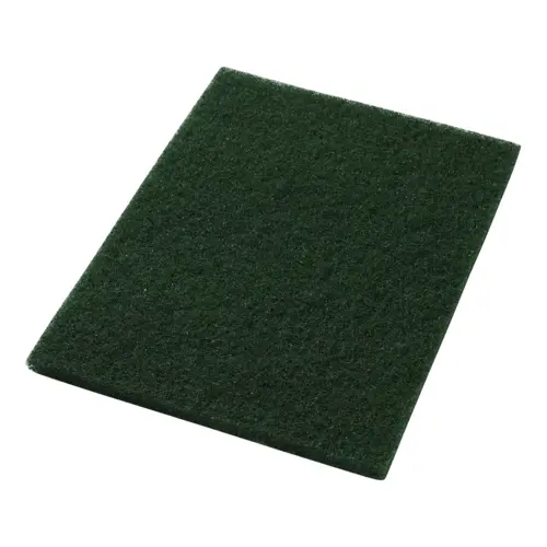 Scrubbing Pad 14X20 IN Green Polyester Fiber - pack of 5 Scrubbing Pad 14X20 IN Green Polyester Fiber - pack of 5