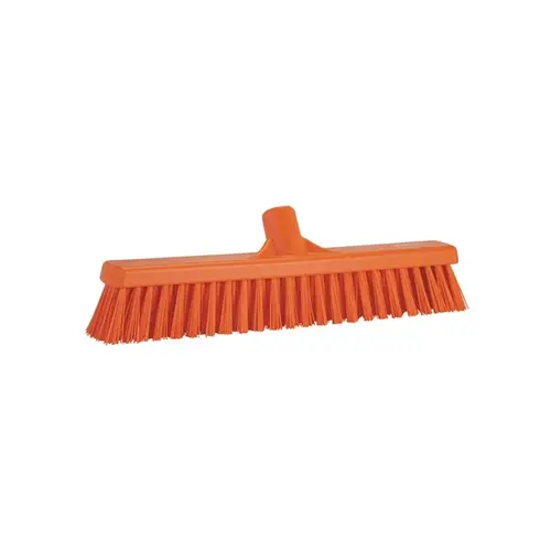 Vikan Broom 16.1X3.5X4.7 IN Orange PP Polyester Stainless Steel Vikan Broom 16.1X3.5X4.7 IN Orange PP Polyester Stainless Steel