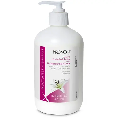 PROVON Hand & Body Lotion 16 OZ 3.1X3.1X6.98 IN Fragrance Free Moisturizing - pack of 12 PROVON Hand & Body Lotion 16 OZ 3.1X3.1X6.98 IN Fragrance Free Moisturizing - pack of 12