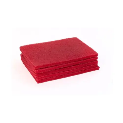 Cleaning Pad 20X14 IN Red - pack of 5 Cleaning Pad 20X14 IN Red - pack of 5