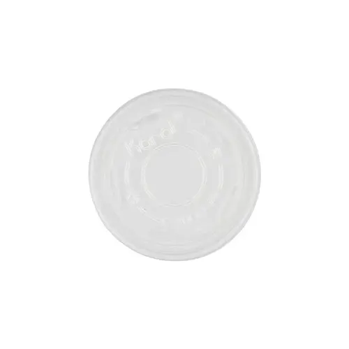 Karat Lid Flat 3.45 IN PP Translucent Round For 5 OZ Container - pack of 1000 Karat Lid Flat 3.45 IN PP Translucent Round For 5 OZ Container - pack of 1000