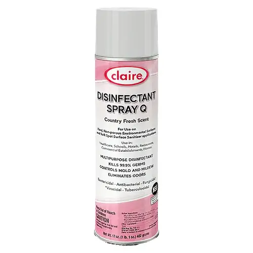 Claire Country Fresh Disinfectant 20 FLOZ Spray - pack of 12 Claire Country Fresh Disinfectant 20 FLOZ Spray - pack of 12