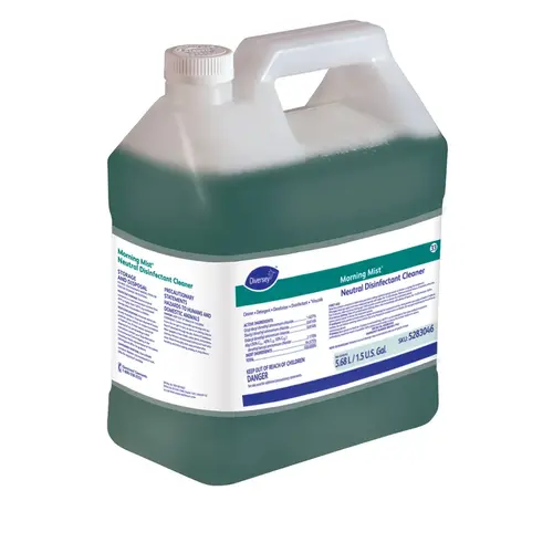 Morning Mist Fresh Scent One-Step Disinfectant 1.5 GAL Multi Surface Liquid Concentrate Quat Blue - pack of 2 Morning Mist Fresh Scent One-Step Disinfectant 1.5 GAL Multi Surface Liquid Concentrate Quat Blue - pack of 2