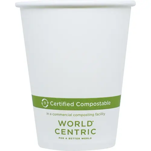 Hot Cup 8 OZ Paper PLA White - pack of 1000 Hot Cup 8 OZ Paper PLA White - pack of 1000