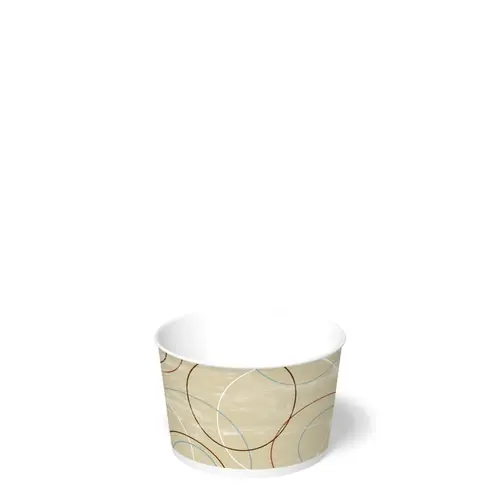 Food Container Base 8 OZ Paper Beige Champagne Round - pack of 1000 Food Container Base 8 OZ Paper Beige Champagne Round - pack of 1000