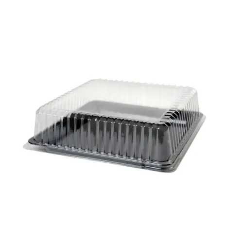 Platter Pleasers Lid Dome 18X18 IN PET Clear Square For Container - pack of 40 Platter Pleasers Lid Dome 18X18 IN PET Clear Square For Container - pack of 40