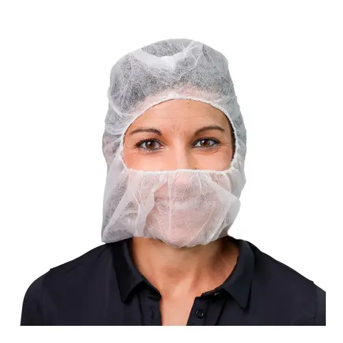 Facial Hair Hood Large (LG) White PP - pack of 1000 Facial Hair Hood Large (LG) White PP - pack of 1000