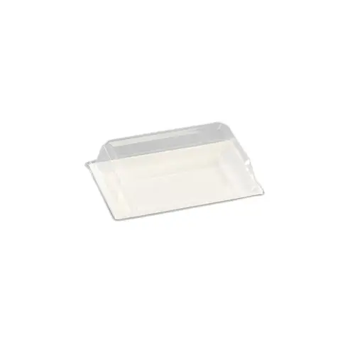 Lid Dome 8 IN PET Rectangle For Plate Unhinged - pack of 120 Lid Dome 8 IN PET Rectangle For Plate Unhinged - pack of 120