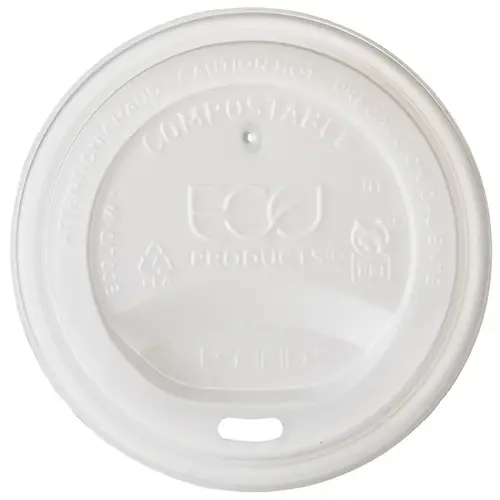 World Art Lid Flat PLA White For 10-20 OZ Hot Cup Sip Through - pack of 800 World Art Lid Flat PLA White For 10-20 OZ Hot Cup Sip Through - pack of 800