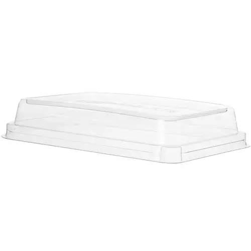 WorldView Lid Flat 10X7 IN RPET Clear Rectangle For 8 OZ Container - pack of 200 WorldView Lid Flat 10X7 IN RPET Clear Rectangle For 8 OZ Container - pack of 200