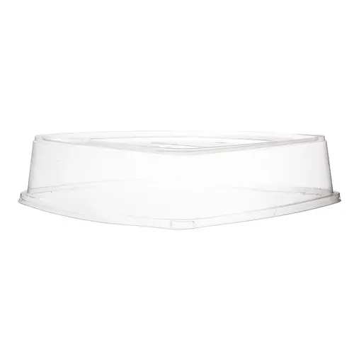 Regalia Lid Dome 16X16X4 IN Sugarcane Clear Square For Container - pack of 50 Regalia Lid Dome 16X16X4 IN Sugarcane Clear Square For Container - pack of 50